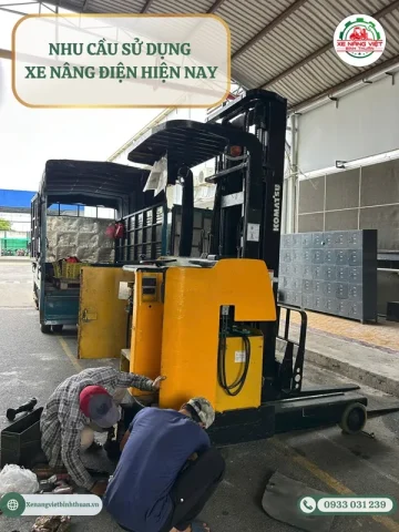 Nhu cầu sử dụng xe nâng điện