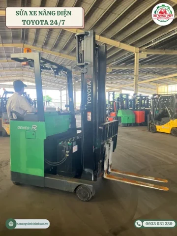 Sua xe nang dien Toyota