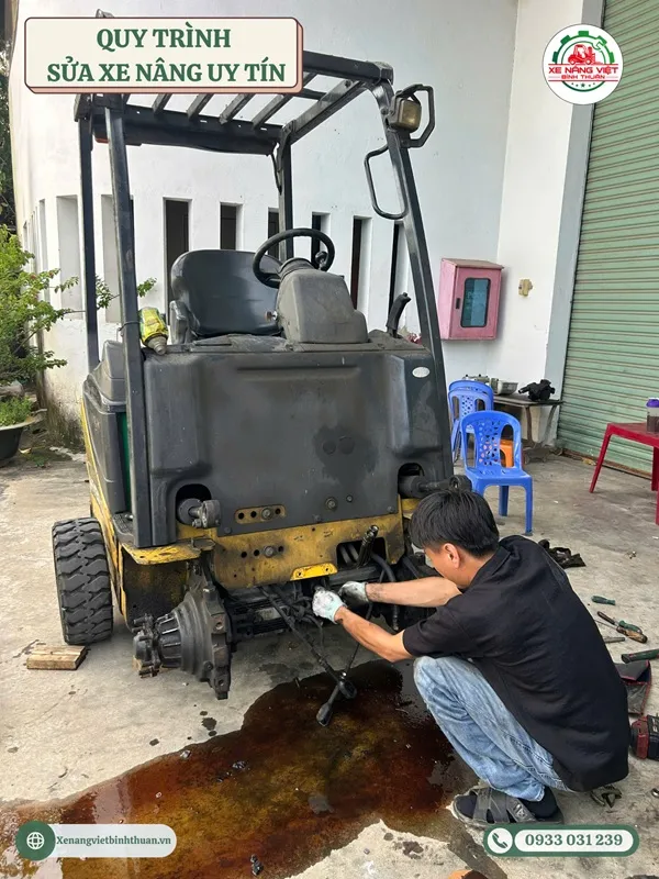 quy trinh sua xe nang
