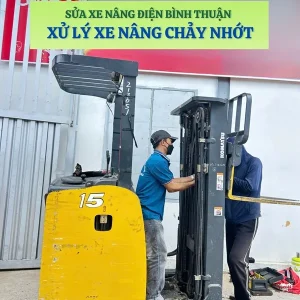 xu ly xe nang chay nhot