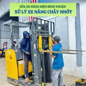 xu ly xe nang chay nhot