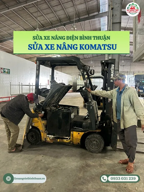 sua xe nang Komatsu