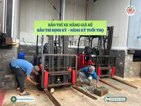 bao tri xe nang dinh ky gia re lam dong