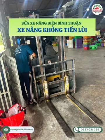 sua xe nang khong tien lui nhanh chong