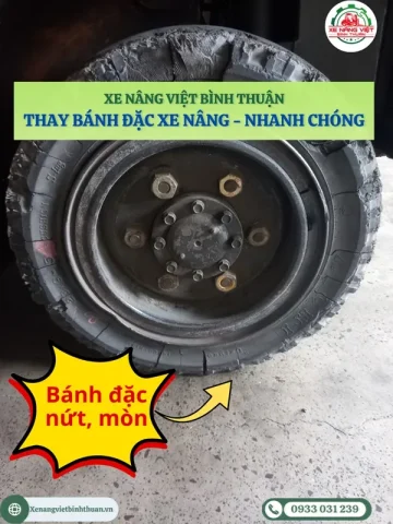 thay banh dac xe nang gia re