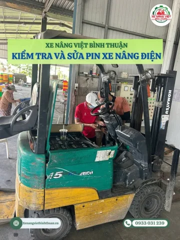 sua pin xe nang dien lam dong