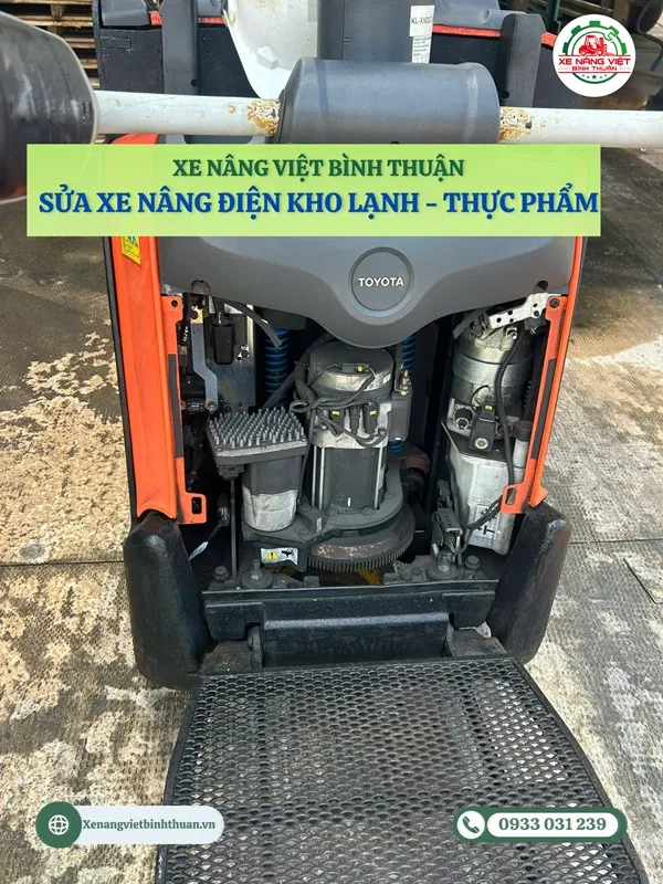 Sửa xe nâng điện kho lạnh Bình Thuận - Ảnh 3